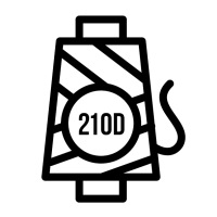 210D polyester met PU coating