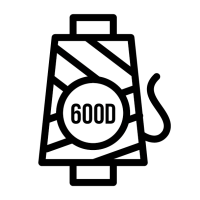 600D polyester met PVC coating